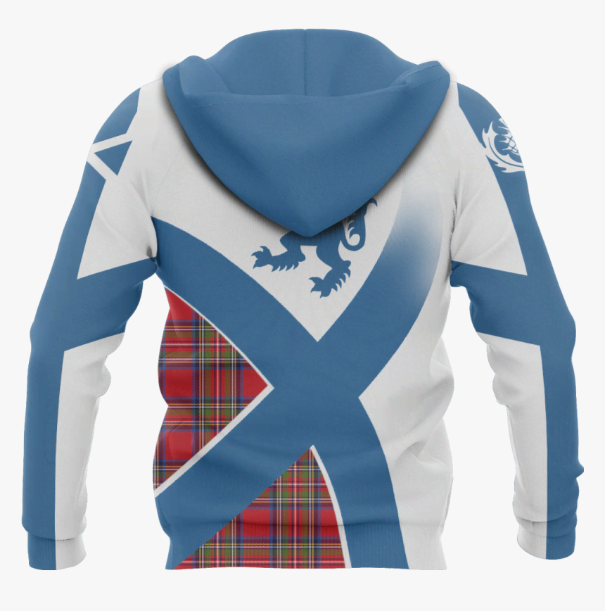 Scottish Flag Tartan Hoodie Nnk - Tartan, HD Png Download, Free Download