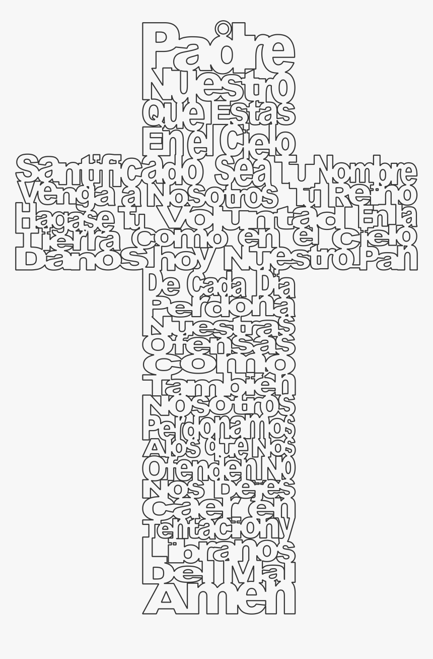 Padre Nuestro En Cruz, HD Png Download, Free Download