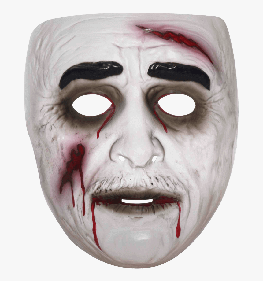 Transparent Male Zombie Mask - Halloween Masks Scary, HD Png Download, Free Download