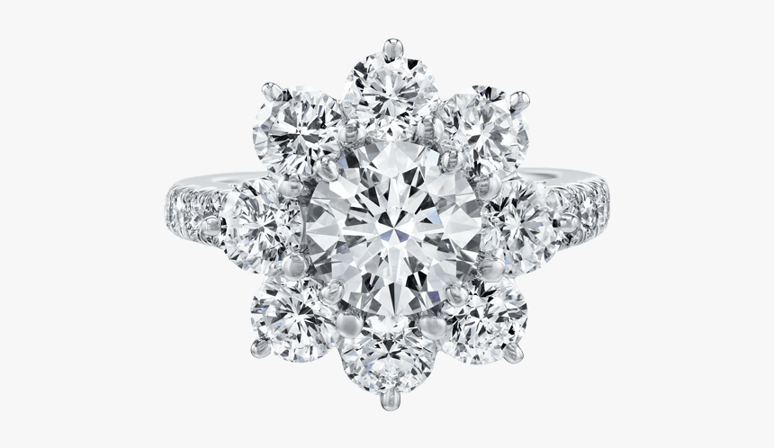 Harry Winston Sunflower Diamond Ring, HD Png Download, Free Download