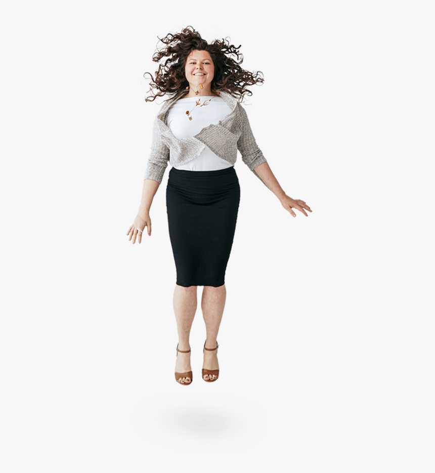 Person Jumping - Pencil Skirt, HD Png Download, Free Download