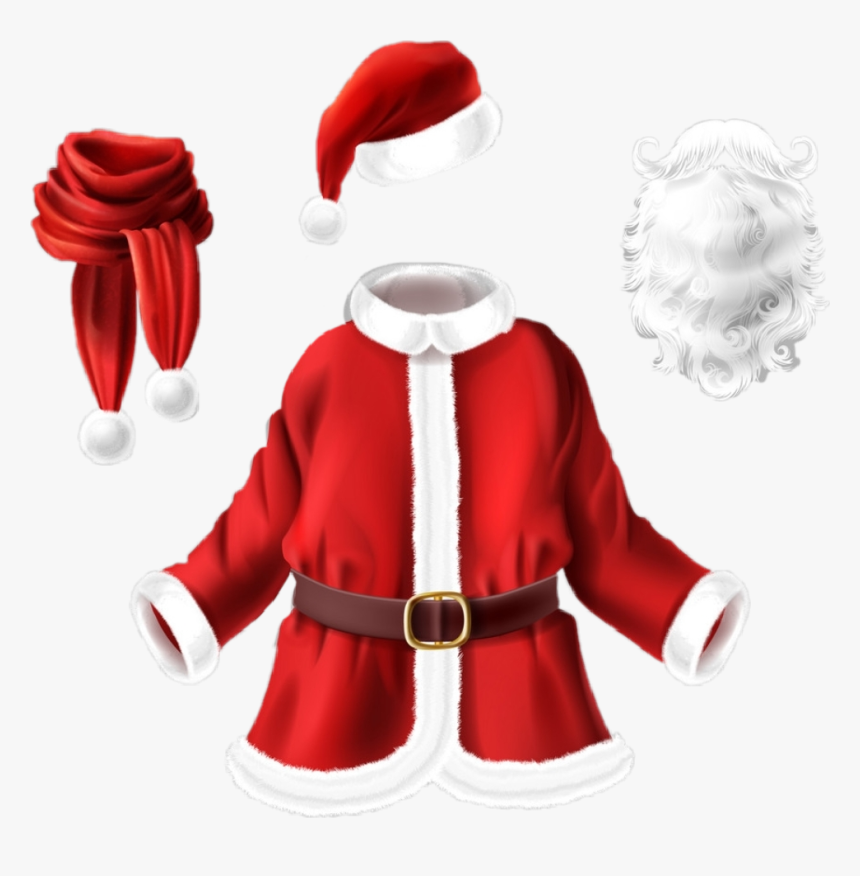 #santa #santahat #santascoat #santabeard - Fancy Dress Santa Claus, HD Png Download, Free Download