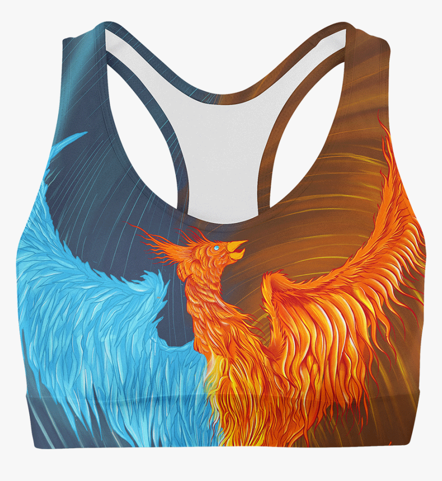 Sports Bra S / Original Fire & Ice Phoenix Sports Bra - Wonder Woman Sports Bra, HD Png Download, Free Download