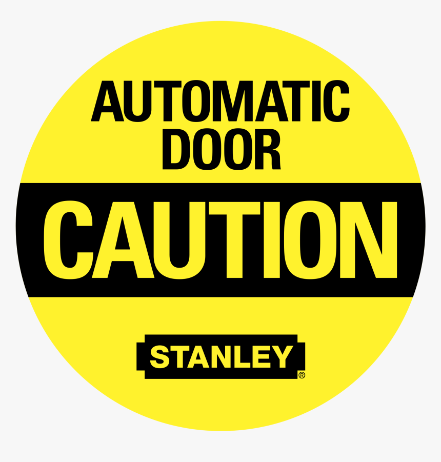 Automatic Door Caution 01 Logo Png Transparent - Caution Automatic Door Vector, Png Download, Free Download