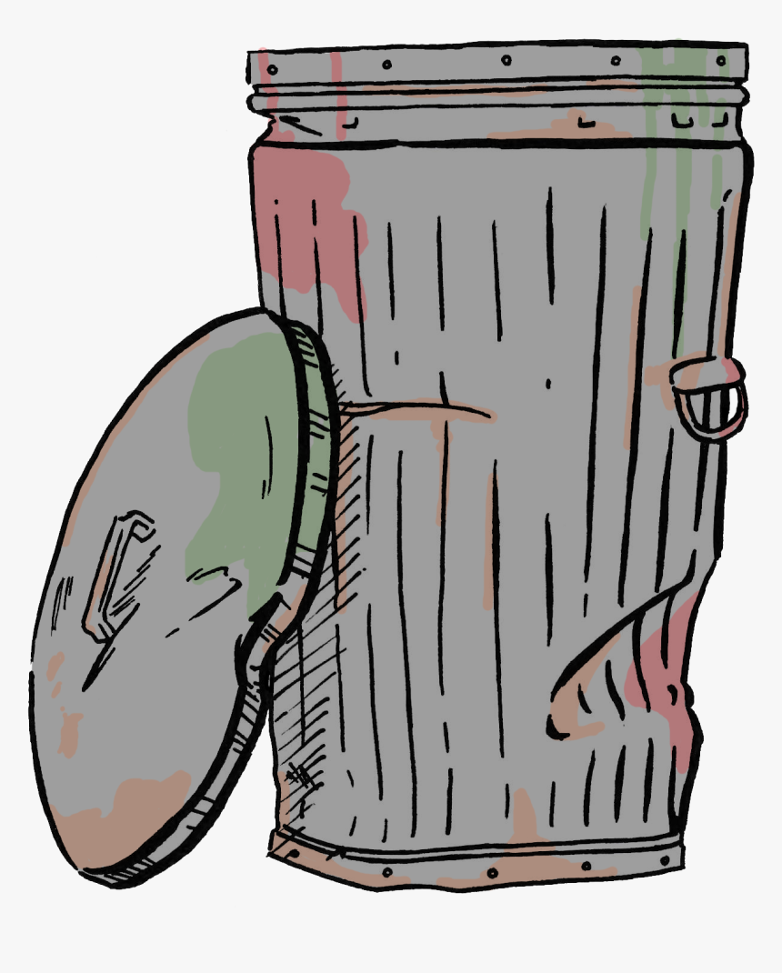 Trashcan - Trash Can Playing Video Games, HD Png Download, Free Download