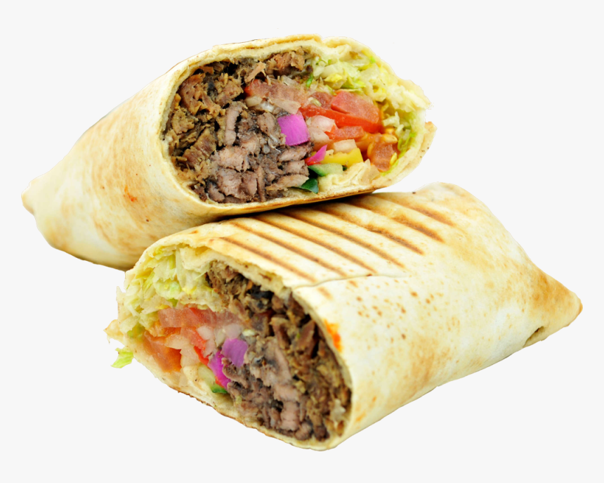 Beef Shawarma Sandwich , Png Download - Shawarma Wrap, Transparent Png, Free Download