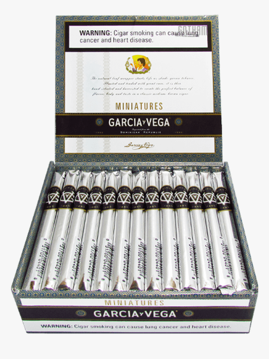 Garcia Y Vega Miniatures Open Box - Garcia Vega Cigarillos Box, HD Png Download, Free Download