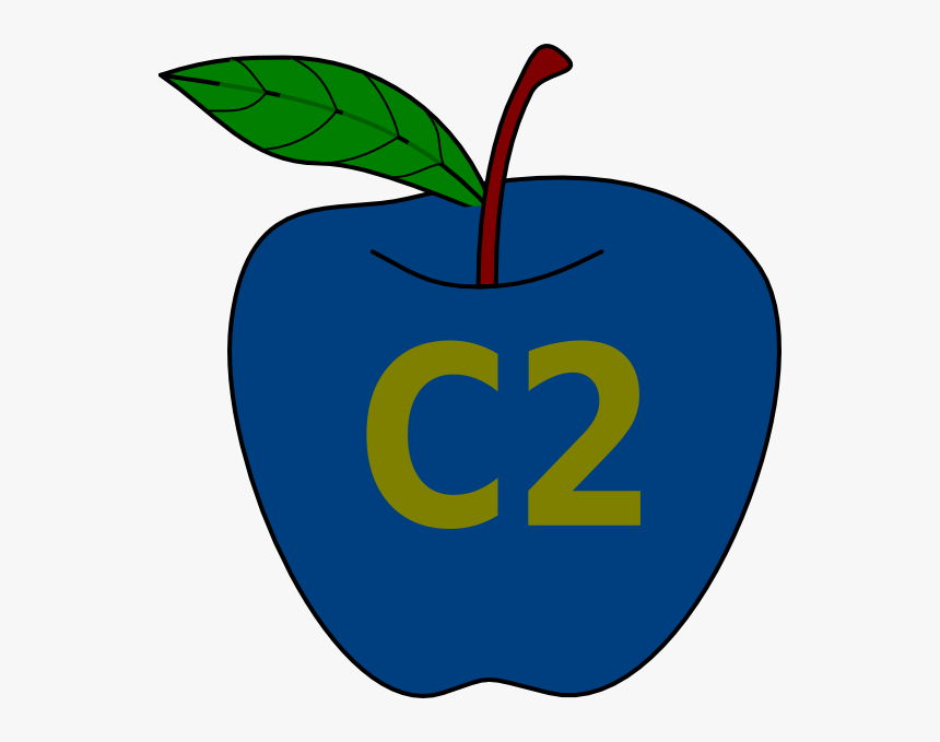 Blue Apple Clip Art At Clker - Apple Transparent Fruit Clip Art, HD Png Download, Free Download