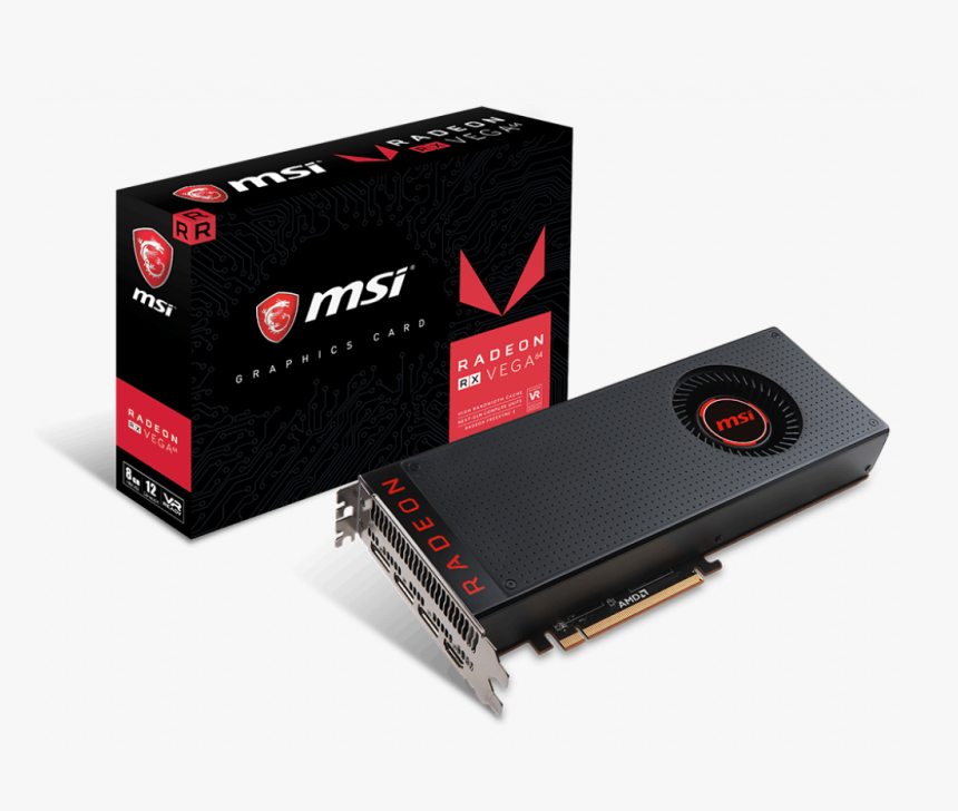 Msi Radeon Rx Vega 64 8g, HD Png Download, Free Download