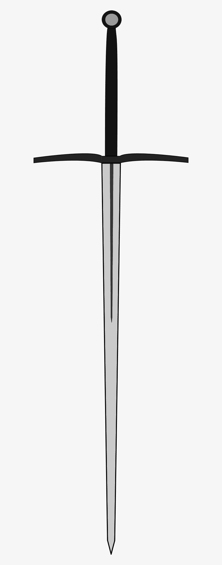 Rapier Sword - Two Hand Sword Drawing, HD Png Download, Free Download