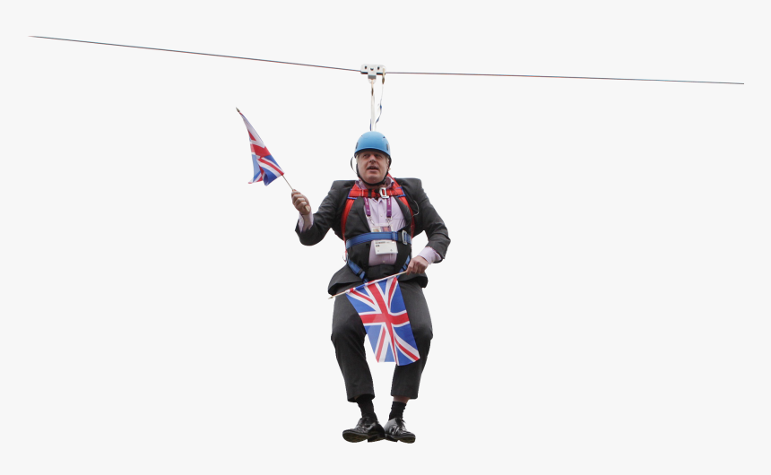 Boris Johnson Stuck On A Zip Line - Boris Johnson Zip Wire Youtube, HD Png Download, Free Download