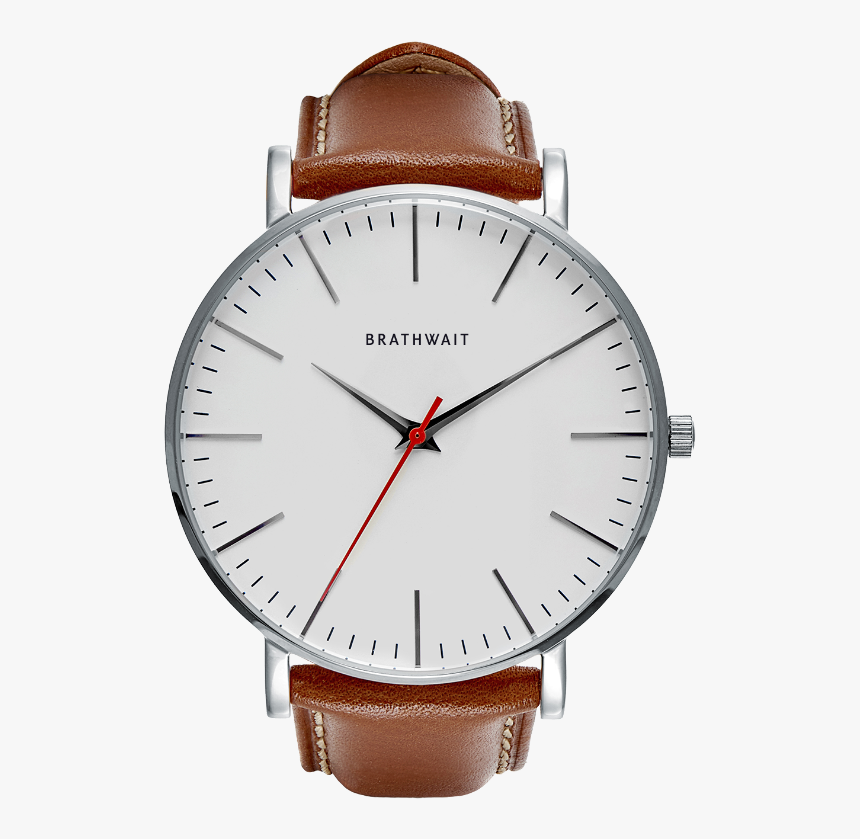 The Classic Slim Wrist Watch Italian Leather Strap - Brathwait Classic Slim Mens, HD Png Download, Free Download