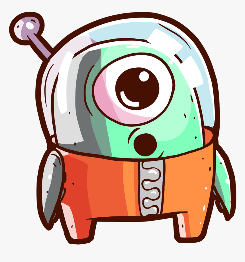 Friendlyalien - Transparent Background Spaceship Cartoon, HD Png Download, Free Download