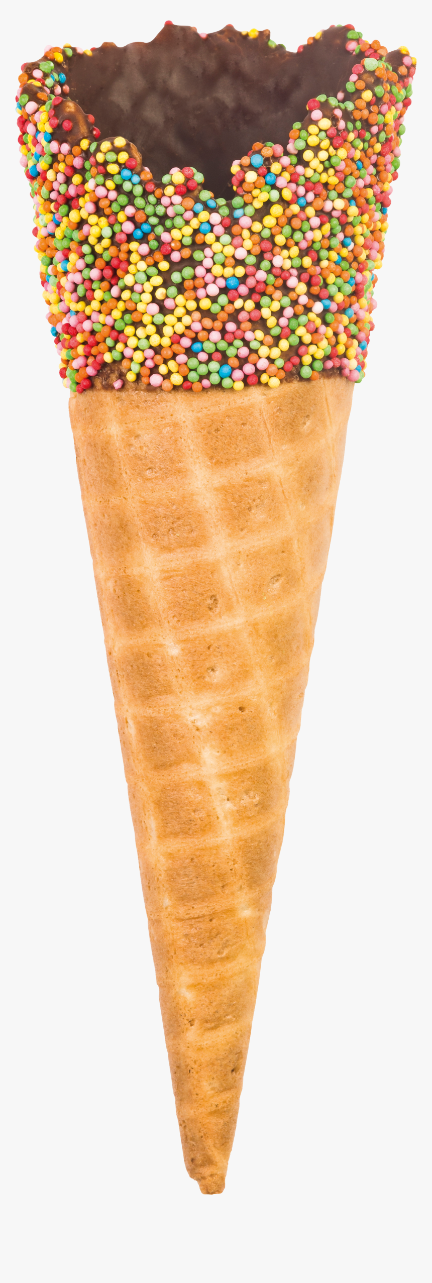 Ice Cream Flavour - Chocolate Dipped Sprinkles Cone, HD Png Download, Free Download