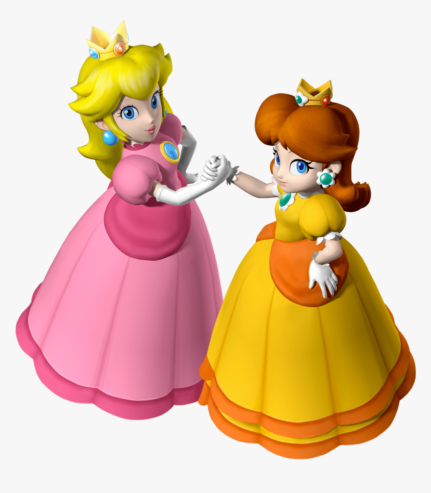 Mario Party Peach And Daisy , Png Download - Princess Peach And Sister, Transparent Png, Free Download