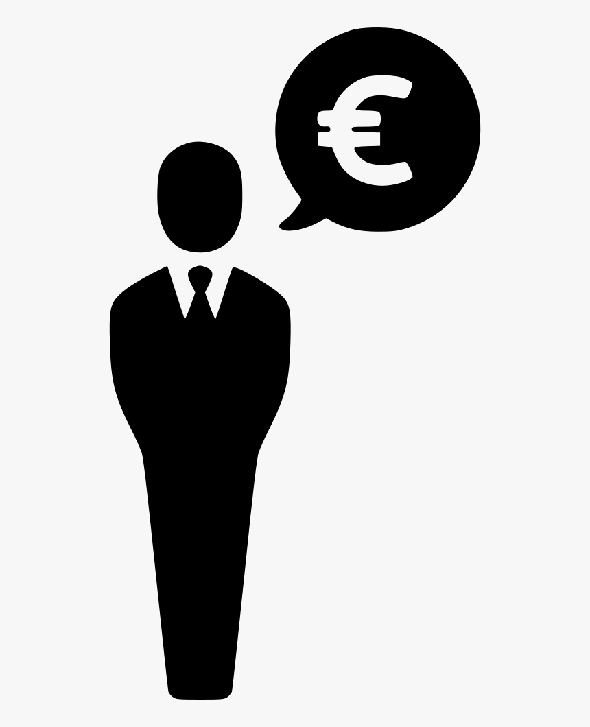 Euro Businessman Earnings Svg - Businessman Euro Icon, HD Png Download, Free Download