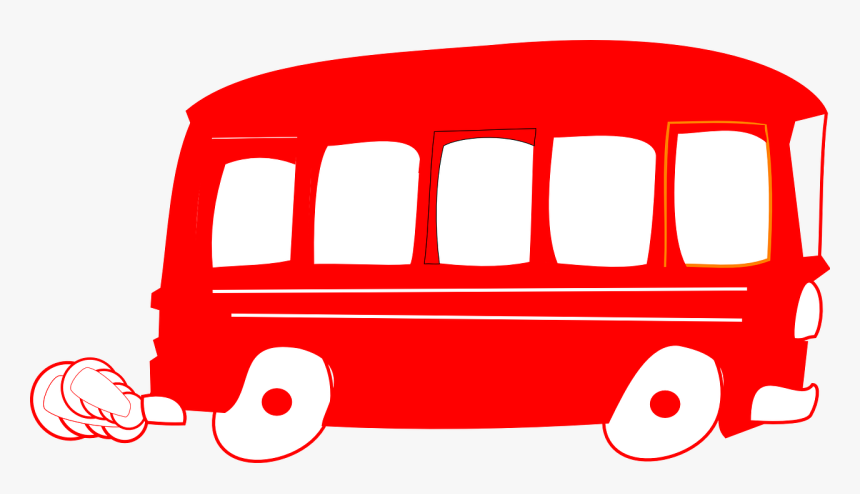 Red School Bus Clipart, HD Png Download, Free Download