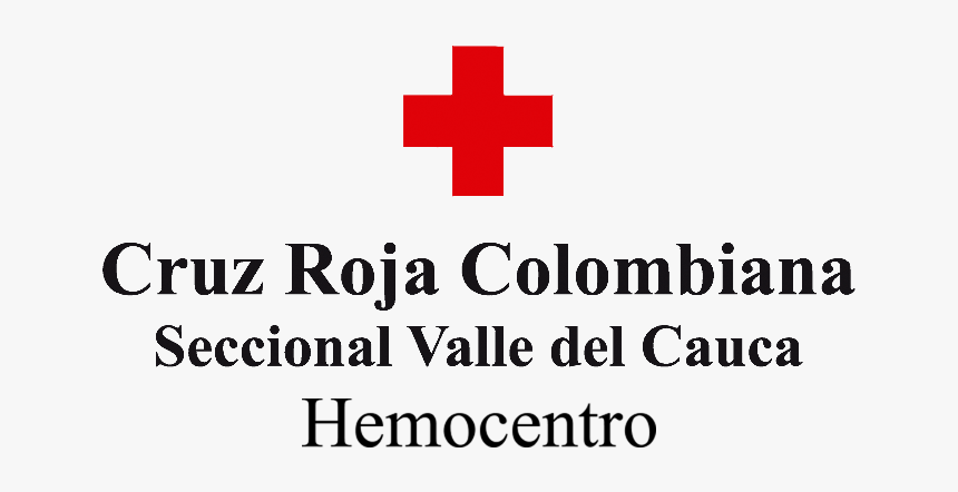 Cruz Roja Banco De Sangre Valle Del Cauca - Cruz Roja Colombiana, HD Png Download, Free Download