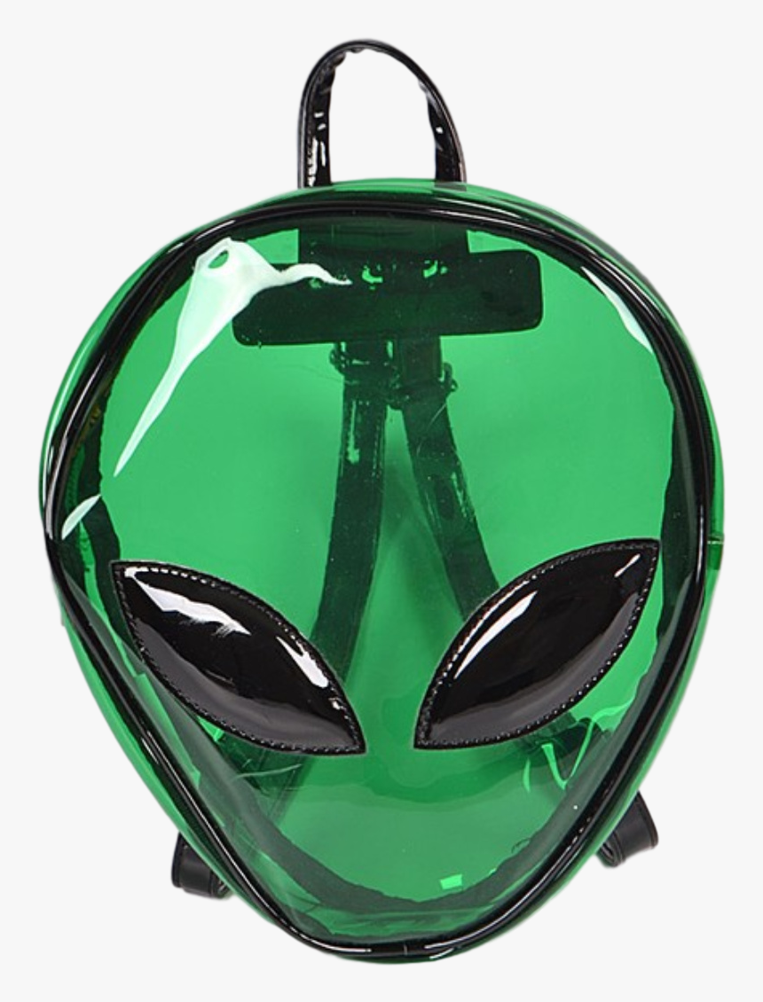 Green Alien Head Pvc Backpack - Medical Bag, HD Png Download, Free Download
