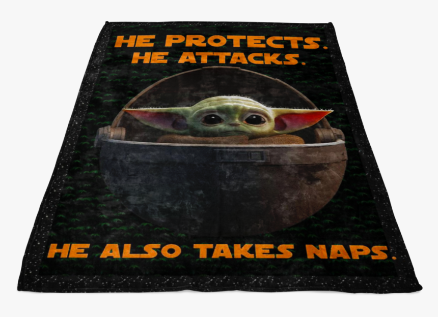 Custom Baby Yodaoops The Bat Eared Green Alien Quilt - Black Mamba, HD Png Download, Free Download