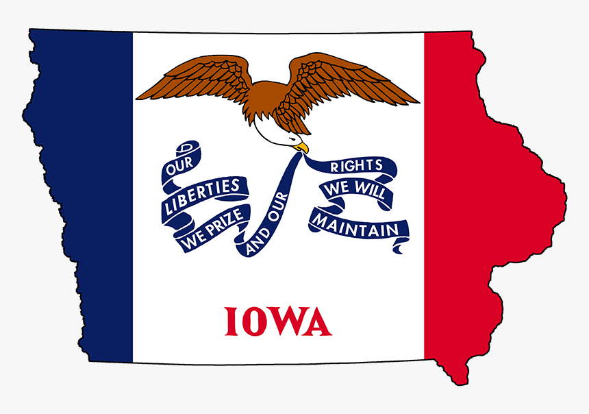 Stark Divide Between Teens And Adults Ahead Of Iowa - Iowa State Flag, HD Png Download, Free Download
