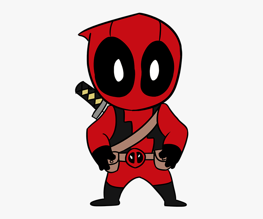 How To Draw Chibi Deadpool - Chibi Deadpool, HD Png Download, Free Download