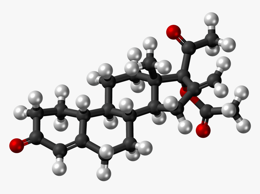 Segesterone Acetate Molecule Ball - 3d Model Of Chemical Compounds, HD Png Download, Free Download