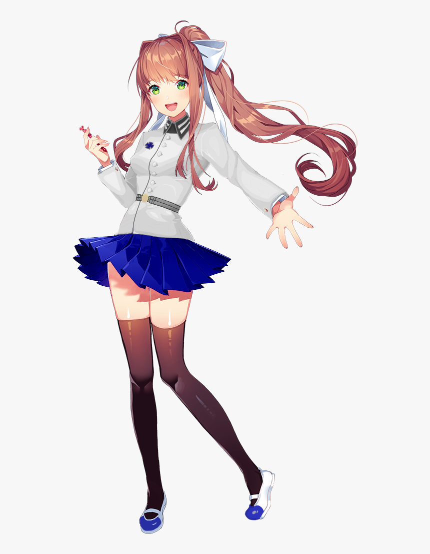 Doki Doki Literature Club Monika, HD Png Download, Free Download