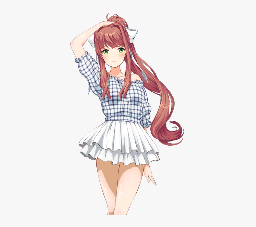 Monika Doki Doki Literature Club Png, Transparent Png, Free Download