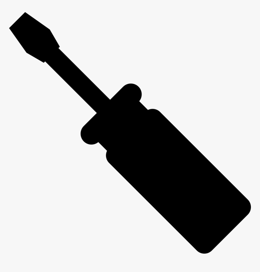 Screwdriver Shape Clipart , Png Download - Silhouette Of A Screw Driver, Transparent Png, Free Download