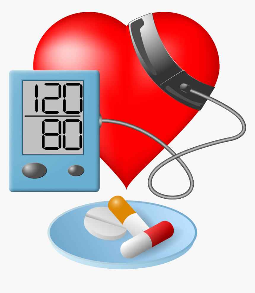 Hypertension Sphygmomanometer Clip Art Vector Heart - Blood Pressure Clipart Png, Transparent Png, Free Download