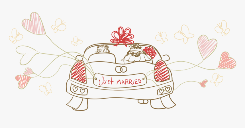 Thumb Image - Just Married Clipart, HD Png Download, Free Download