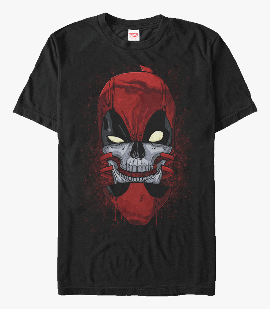 Chopped Deadpool T-shirt - Skull, HD Png Download, Free Download