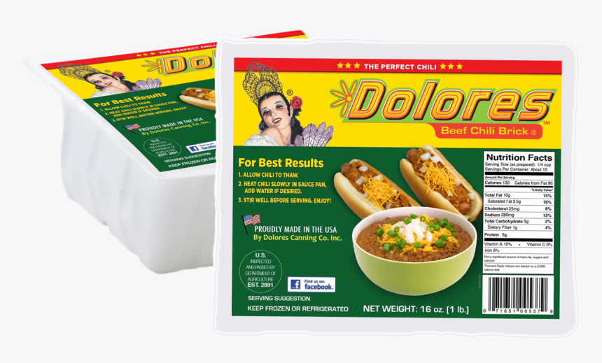 Dolores Beef Chili Brick, HD Png Download, Free Download