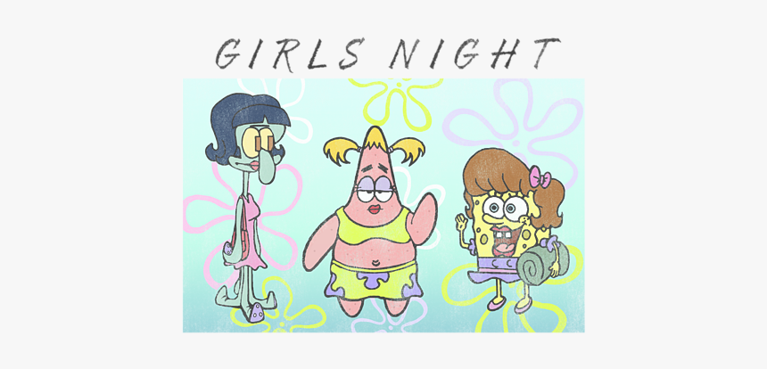 Girls Night Spongebob, HD Png Download, Free Download