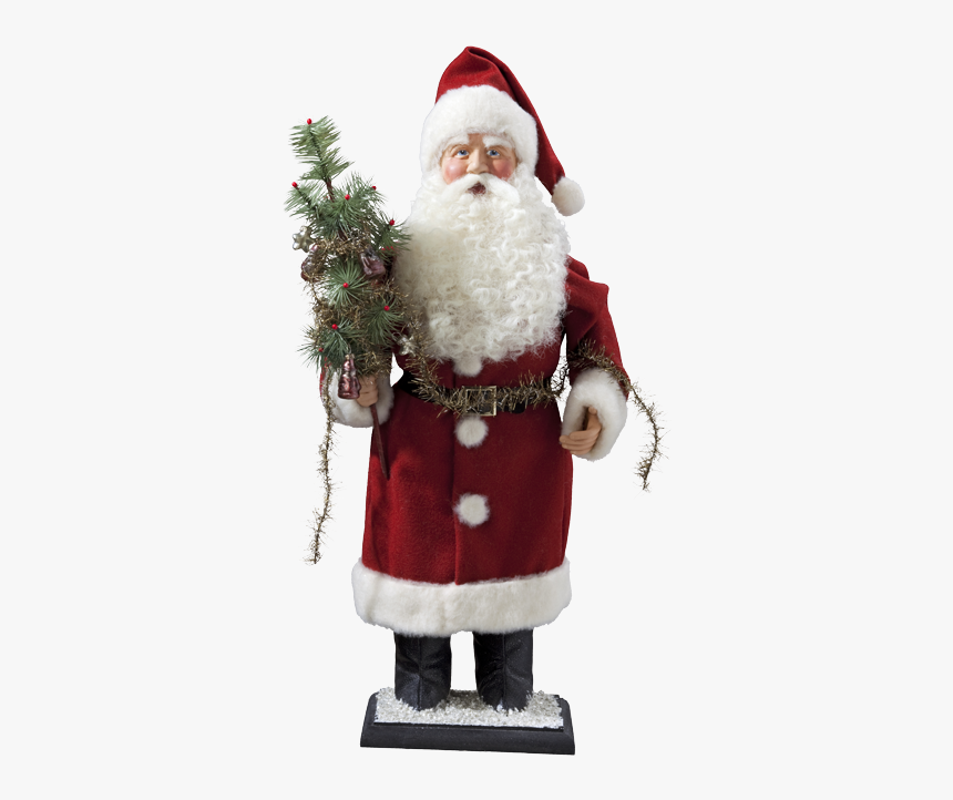 Santa With Garland - Santa Claus, HD Png Download, Free Download