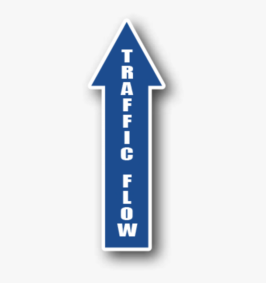 Blue Floor Directional Arrows, Traffic Flow Straight - Red Traffic Flow Arrows, HD Png Download, Free Download