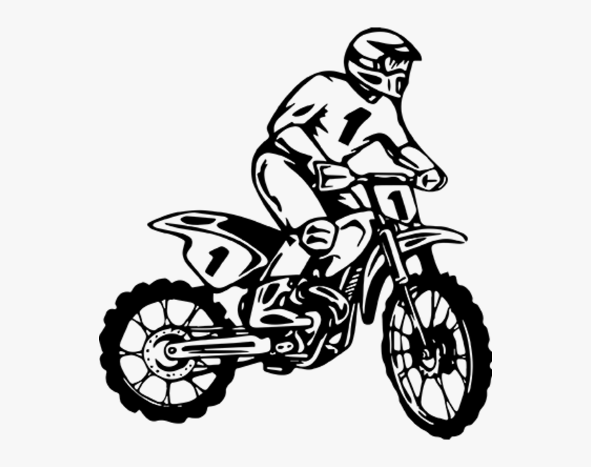 Moto Cross Silueta Png, Transparent Png, Free Download