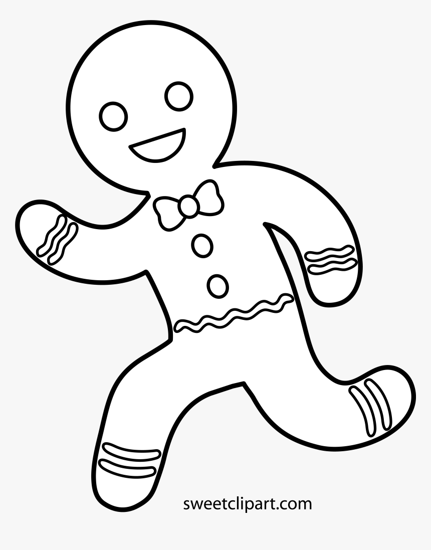 Running Gingerbread Man Clipart, HD Png Download, Free Download