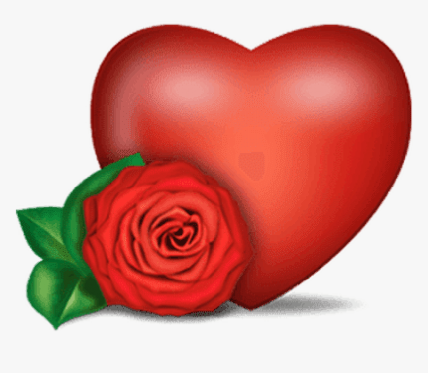 Rose And Heart - Heart Roses With No Background, HD Png Download, Free Download