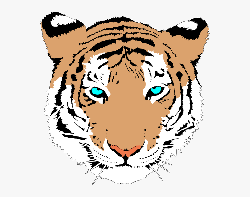 Tiger With Basketball Clipart Clipart Freeuse Download - Cute Tiger Transparent Face, HD Png Download, Free Download