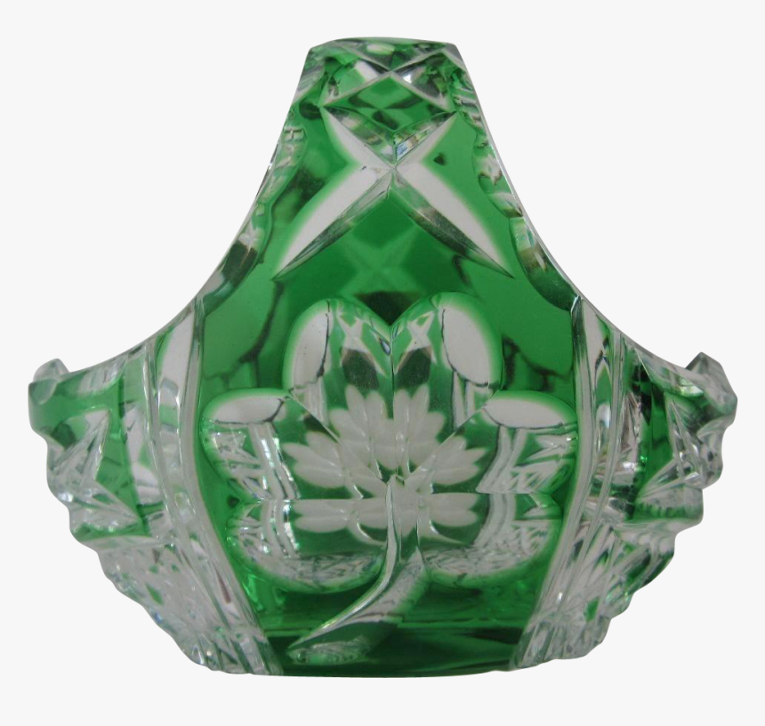 Celtic Crystal Shamrock And Celtic Cased Green Crystal - Vase, HD Png Download, Free Download