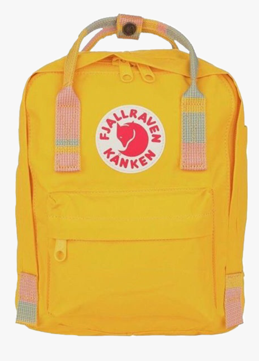 #fjallraven #fjallravenkanken #kanken #backpack #trendypng - Kanken Mini Backpack Yellow, Transparent Png, Free Download