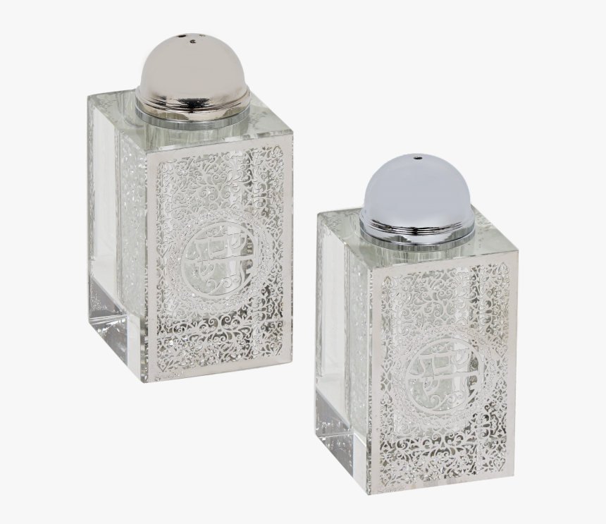 Crystal Salt And Pepper Shaker Set Broken Glass & Shabbat - Perfume, HD Png Download, Free Download