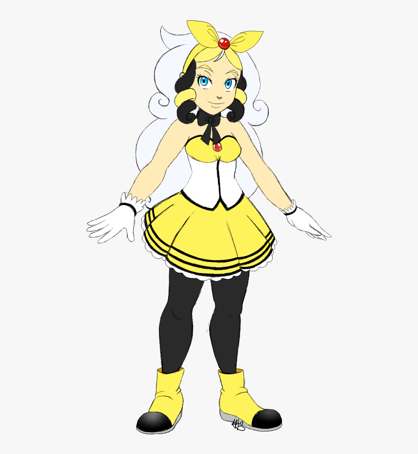 Mega Ampharos Gijinka - Pokemon Mega Ampharos Gijinka, HD Png Download, Free Download