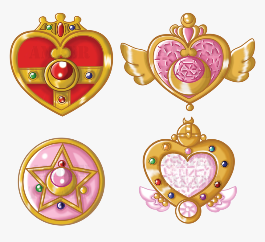 Transparent Sailor Moon Brooch Png - Sailor Moon Crystal Locket, Png Download, Free Download