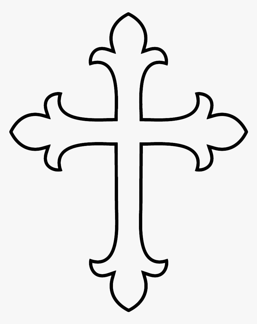 Black Cross For Baptism Clipart, HD Png Download, Free Download