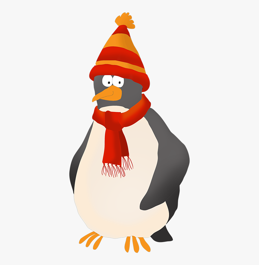 Cute Strange Penguin Clipart - Cartoon New Year Wishes, HD Png Download, Free Download