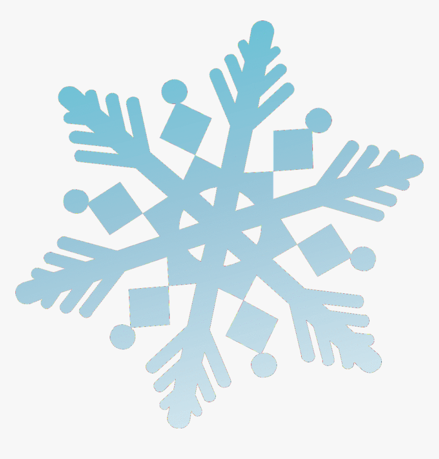 12 Blue Snowflake Window Cling Window Flakes - Blue Snowflake Png, Transparent Png, Free Download