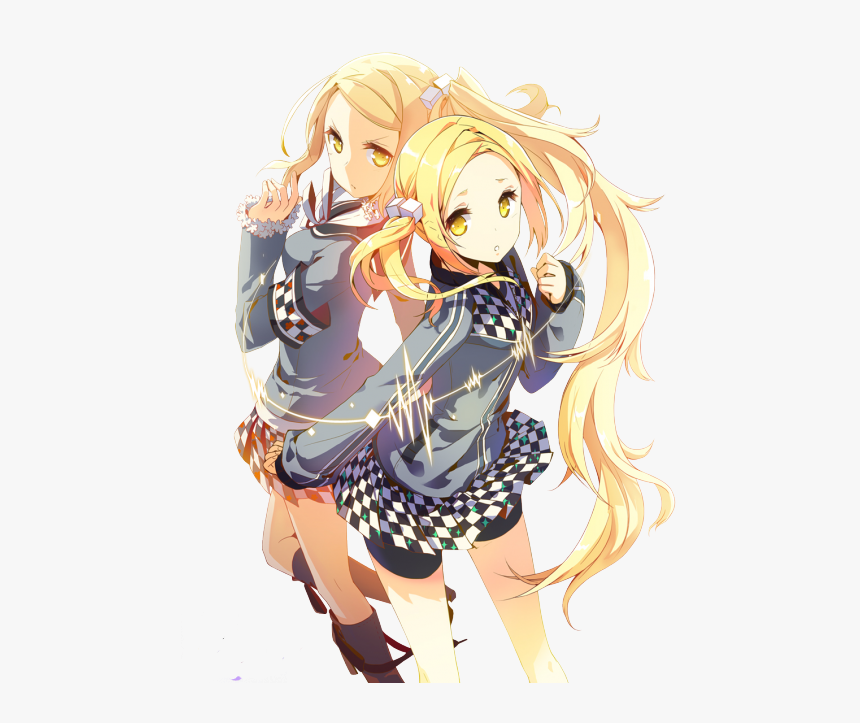 Two Blonde Anime Girls, HD Png Download, Free Download